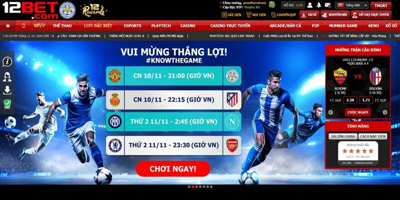 Giới thiệu tổng quan về cổng game 12Bet