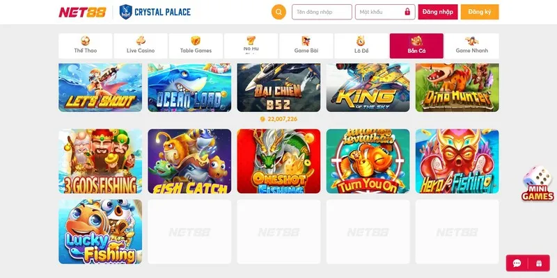 Các tựa game bắn cá đặc sắc tại NET88