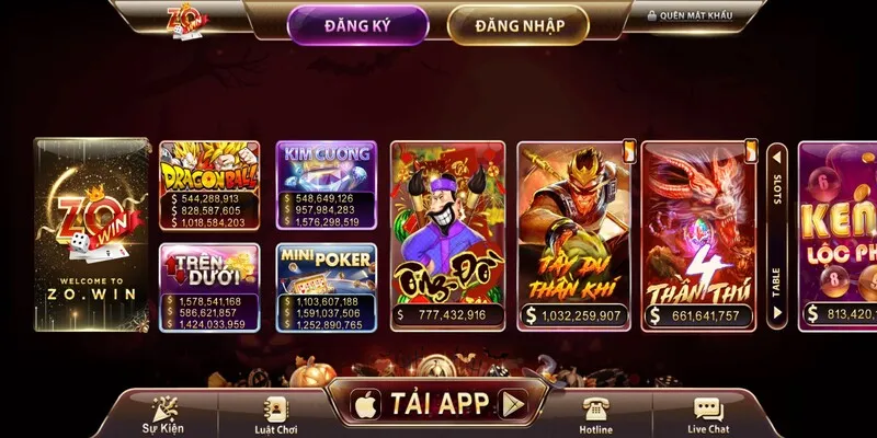 Top Game Nổ Hũ Hot Nhất Tại Zowin