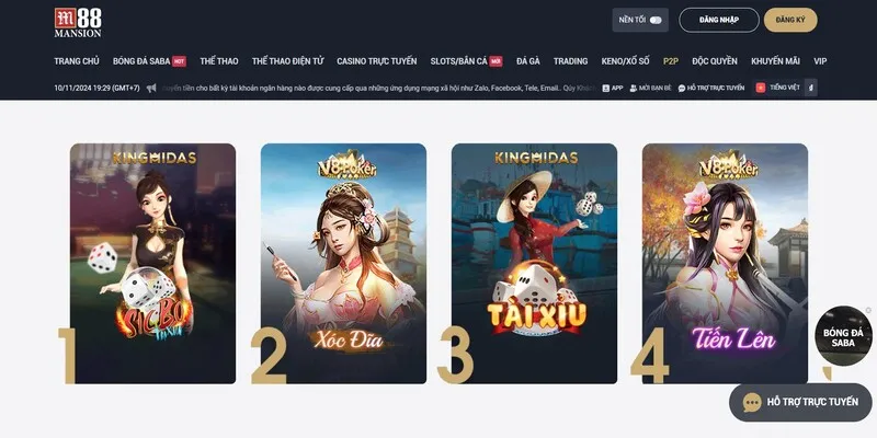 Xóc Đĩa Đổi Thưởng M88 - Cổng Game Ăn Tiền Thật Uy Tín Và Hấp Dẫn